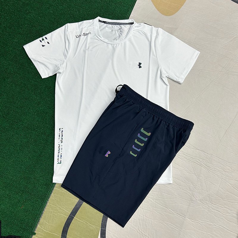 Hombres nuevos al por mayor deportes de secado rápido transpirables de manga corta camiseta de entrenamiento de hielo suelta chaqueta casual fitness