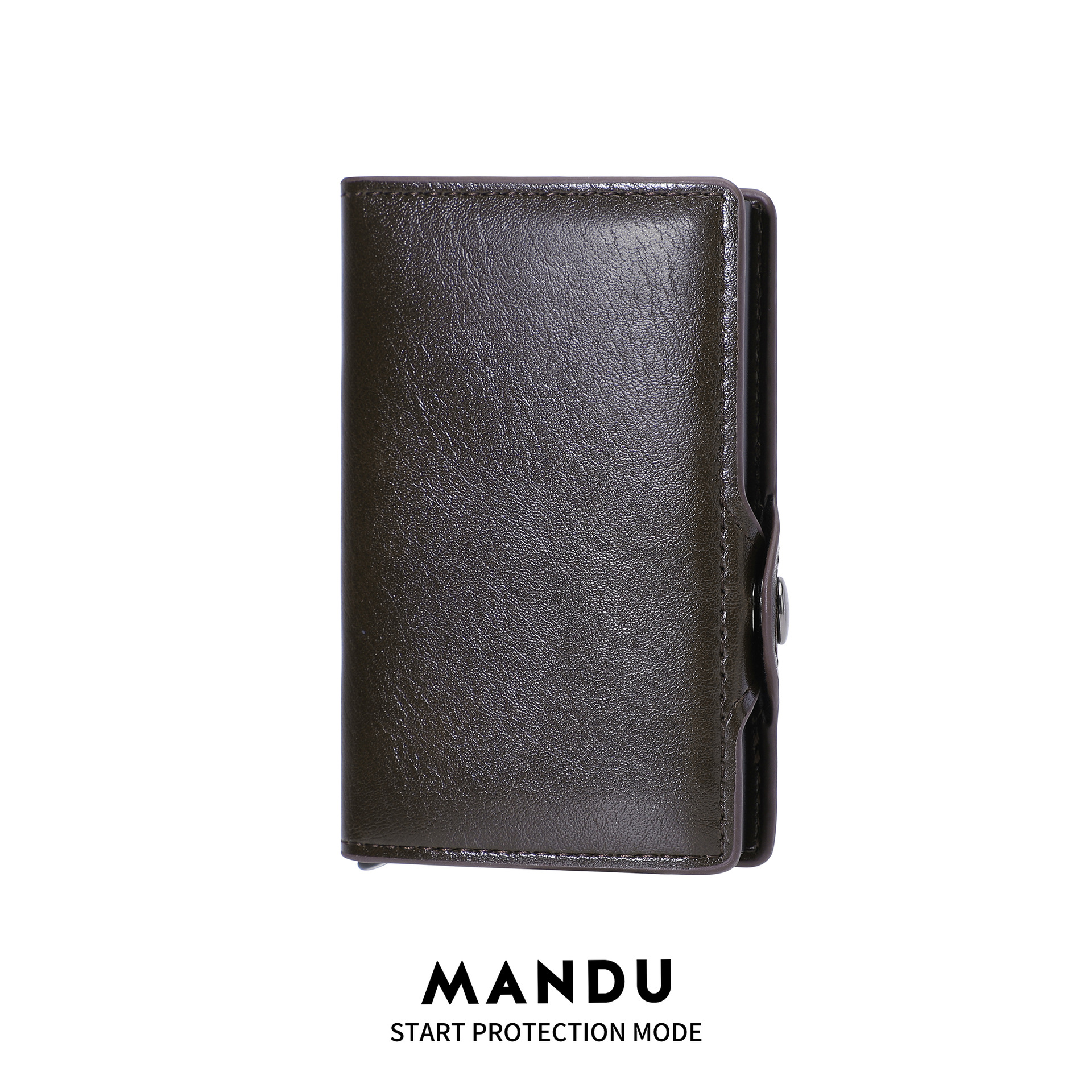 MANDU comercio exterior venta caliente Amazon RFID tarjeta de posición de tarjeta múltiple clip de dinero de cepillo antirrobo paquete de tarjeta de aleación de aluminio sentido avanzado