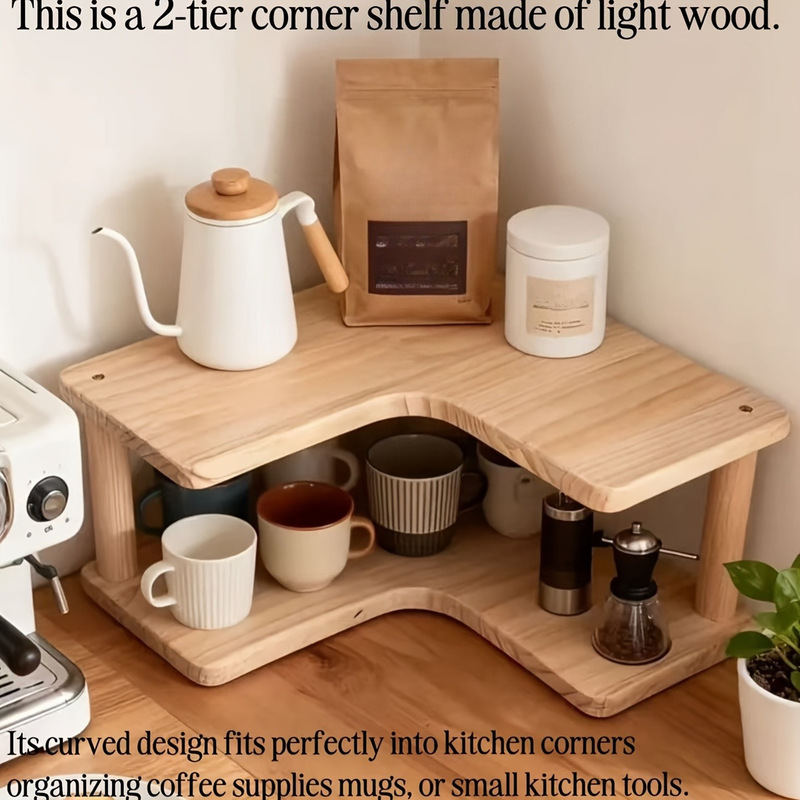 Desktop Storage Rack Corner Organizer Multi-Layer Shelf Dining Table Countertop Tea Cup Water Cup Office Desktop Cup Holder