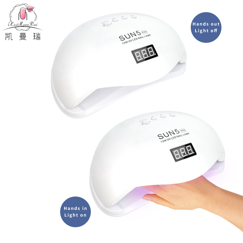 Lámpara de uñas Sun5pro de Amazon, lámpara de fototerapia UV LED, lámpara de curado de uñas para salón de belleza, máquina de uñas para esmalte de gel, transfronteriza.