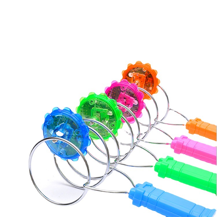 Gyro educativo juguete infantil nuevo automático luminoso eléctrico flash magia volando pista de manivela giroscopio magnético