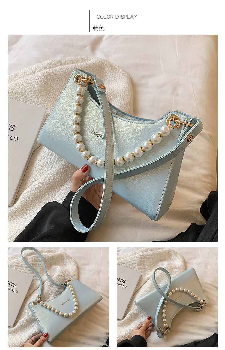 Fashion Large Pearl Handle One-shoulder Underarm Bag display picture 15