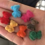 植绒毛绒小熊小动物珠子