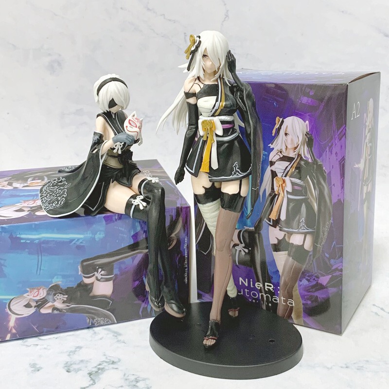 Nier Automata Game Peripherals Linkage Series Kimono Yurha 2B A2 Sitting Figure Scene Ornaments Nier Automata Game Peripherals Linkage Series Kimono Yurha 2B A2 Sitting Figure Scene Ornaments