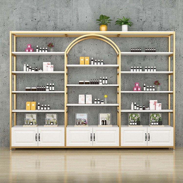 化妆品展示柜陈列架美容院产品展示架置物架多功能产品超市货架