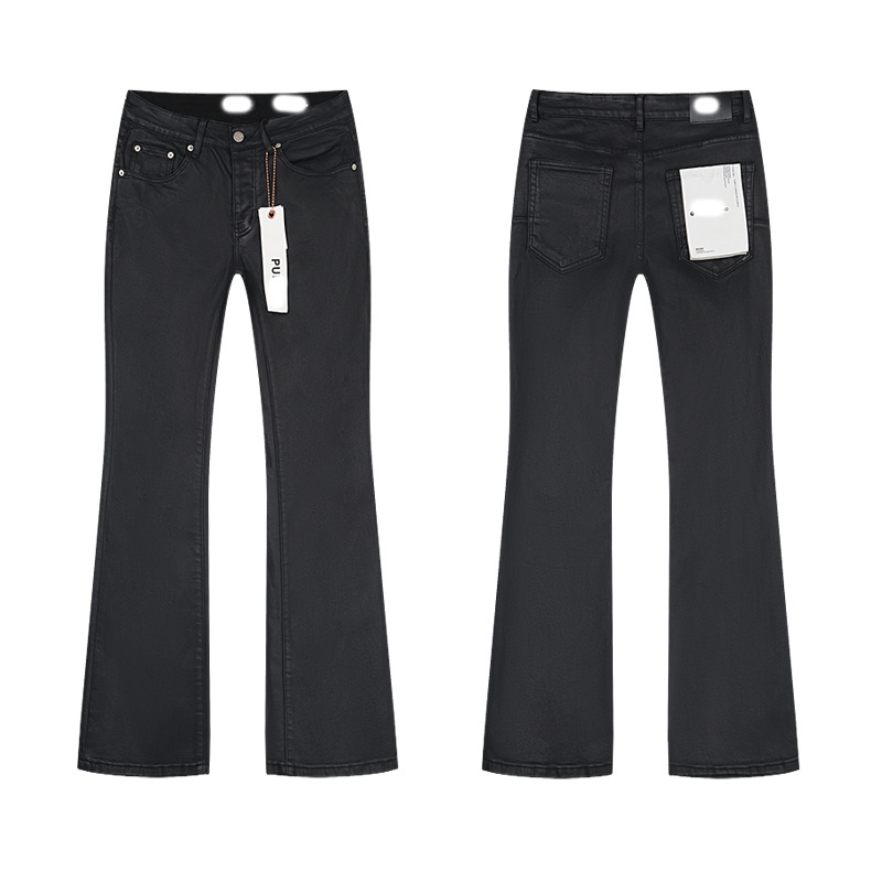 Marca de moda transfronteriza JB purple verano rectas vaqueros lavados de agua para hacer viejos agujeros vaqueros de hombre pantalones cortos de caño purple