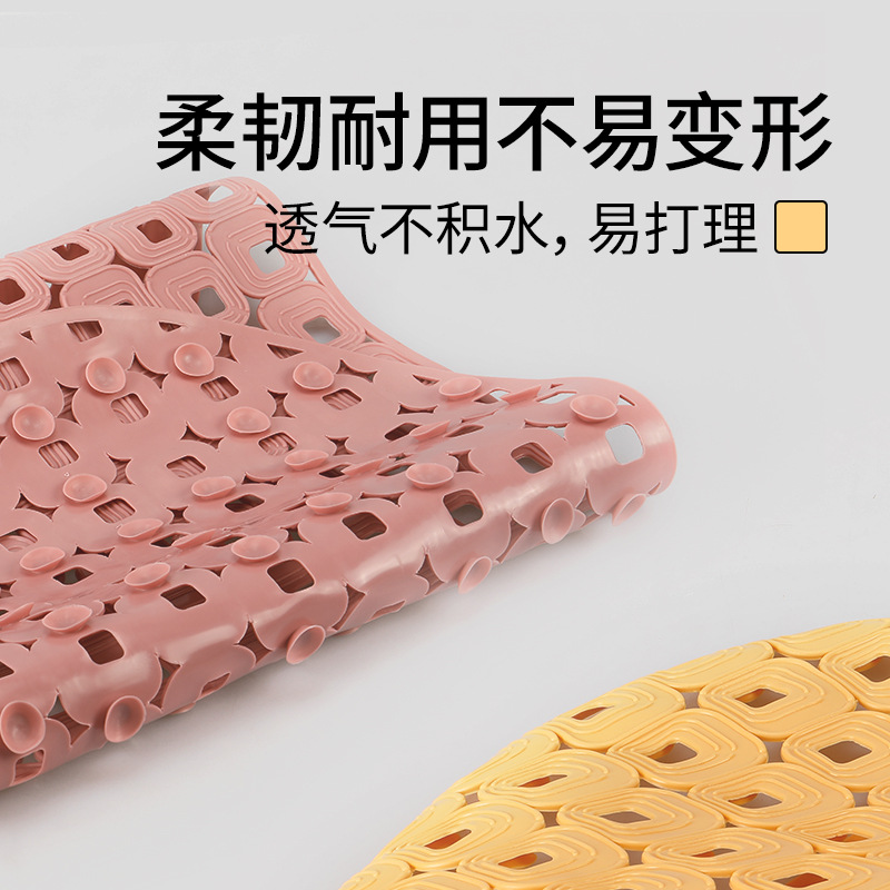 70*39cm oval baño antideslizante estera fuerte ventosa TPR baño estera antideslizante alfombra de baño alfombra de piso