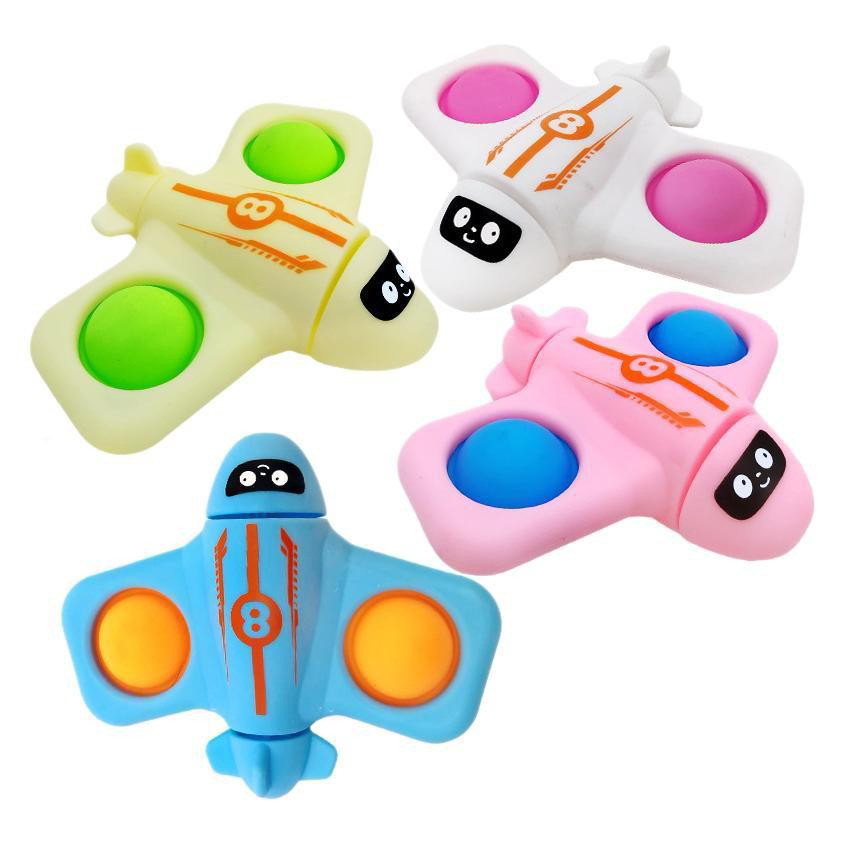Avión descompresurado giroscopio de dedos inteligencia giroscopio deformación de cadena burbujas de ventilación juguetes descompresurados pequeños regalos