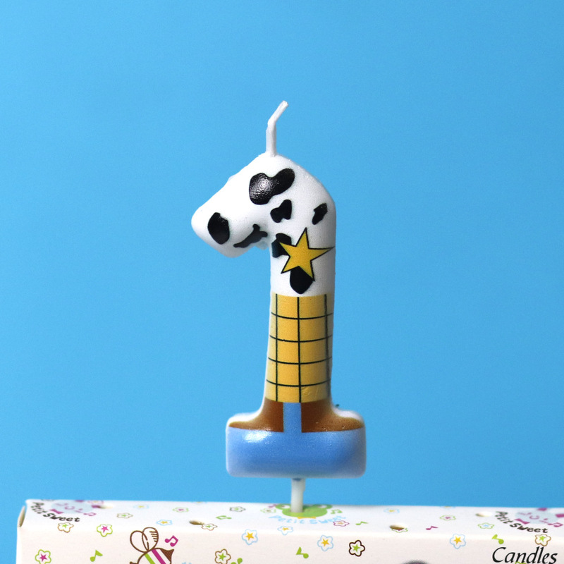 リトルカウボーイ誕生日デジタルキャンドルパーティー塗装誕生日クリエイティブアマゾン Xiyin クロスボーダー DIY パーティーキャンドル|undefined