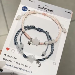 中国式の星編みのブレスレットの女性ins小衆のシンプルな女性の縄の超仙のカップルのプレゼントは彼女に送ります。