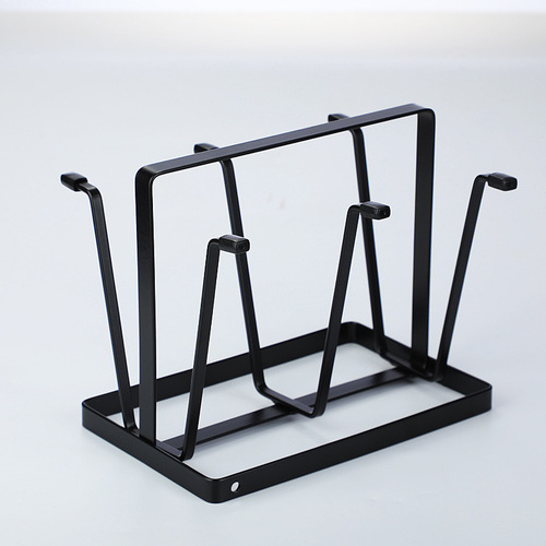 Metal drain rack glass water cup home kitchen multifunctional storage rack Japanese mug home living room cup holder