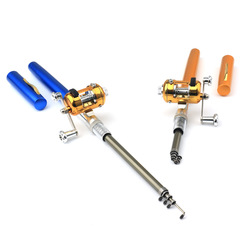 Direct Manufacturer Sale 1-meter Portable Steel Pen Mini Fishing Rod Telescopic Overseas Trade Fishing Rod A-PS