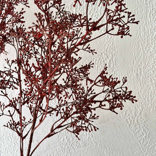 Wholesale wedding artificial flowers, hairy baby's breath, home decoration flowers, artificial flowers, single branches, 5-pronged plastic bouquets