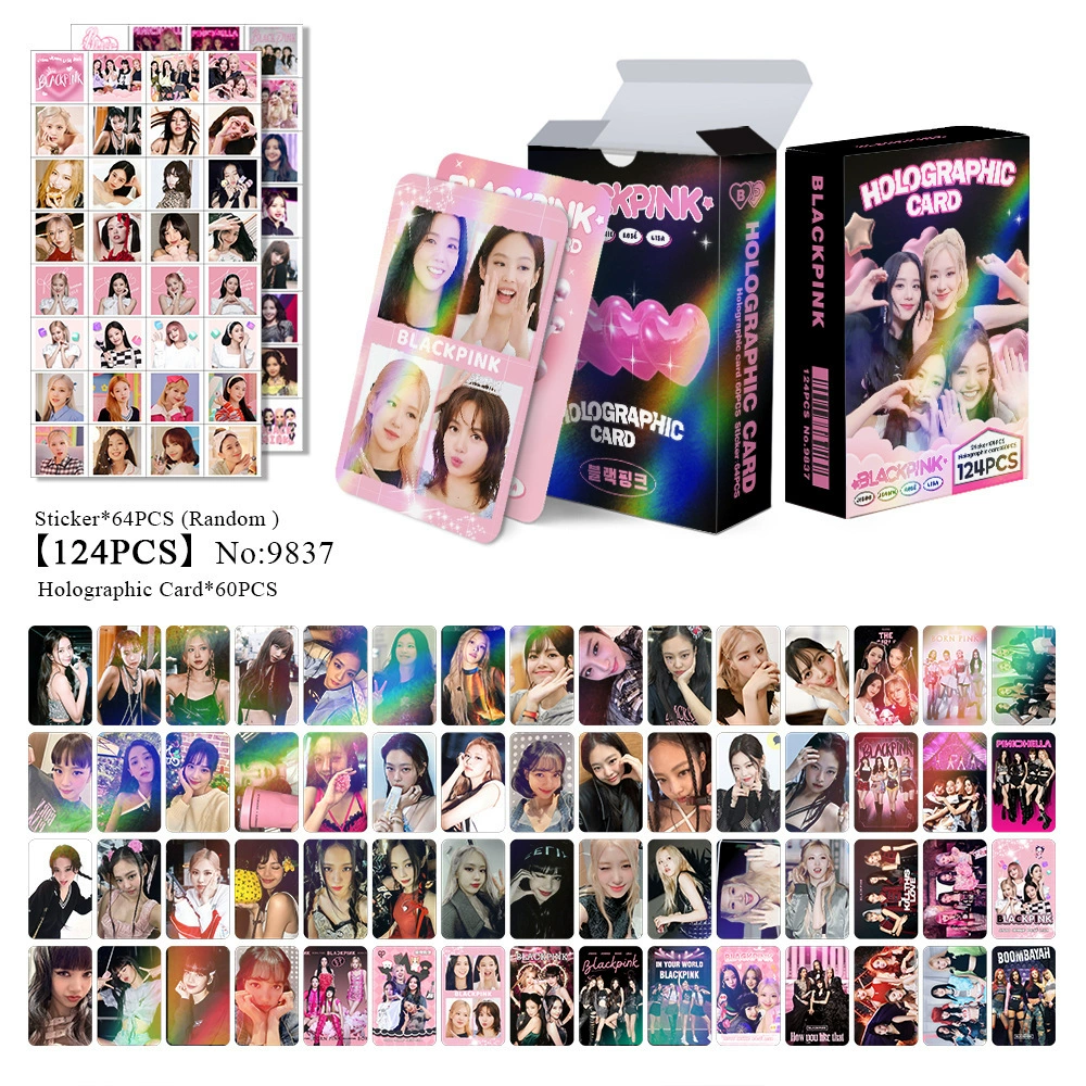 New Model Exclusively for Foreign Trade: 124 Holographic Cards, Total Chain Gidle Str Bptwice Celebrity Merchandise Lomo Small Cards