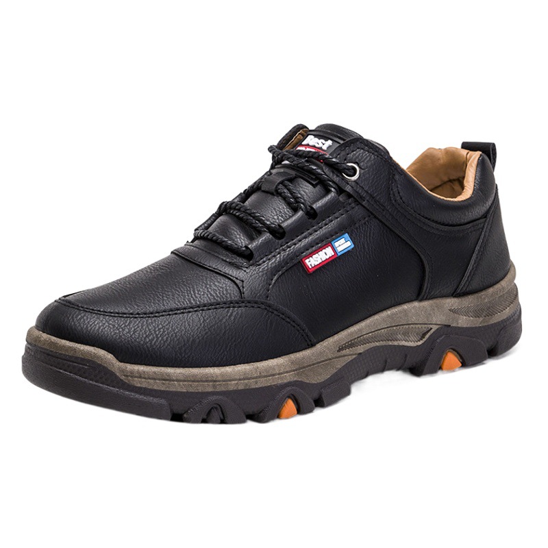 Zapatillas deportivas casuales de cuero para hombre, ligeras, para senderismo al aire libre, calzado de cuero para hombre, calzado de senderismo para comercio exterior.