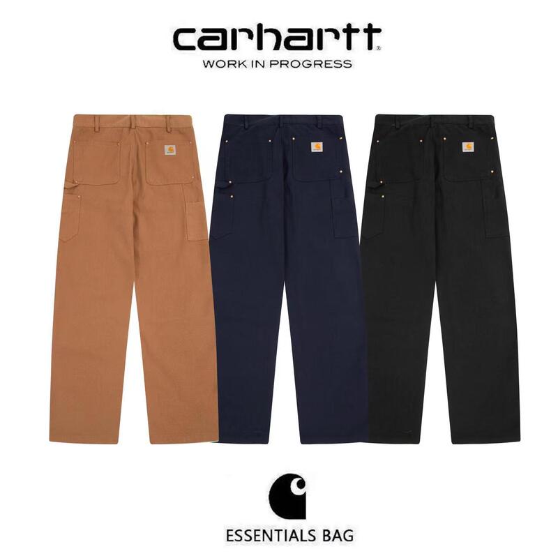 Loose Multi-Mouth Cargo Pants Overalls Old Woodworking Logging European and American Logging Carharttwip Double Water Flap Pocket Pants