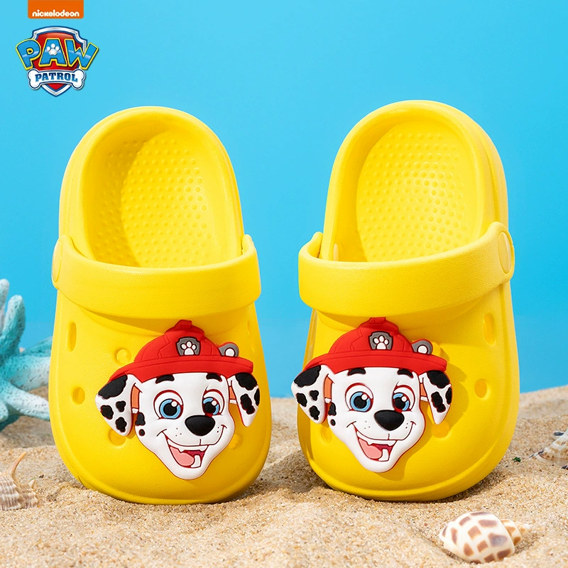 Детские тапочки «Щенячий патруль», детская обувь «крокодил», летние сандалии Baotou для мальчиков и девочек, домашняя нескользящая обувь для младенцев и малышей
