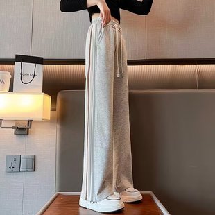 Girls' Pants 2025 Autumn New Wide-Leg Pants Children's Straight Sweatpants Spring and Autumn Girls' Big Kids' Sports Pants Autumn Style