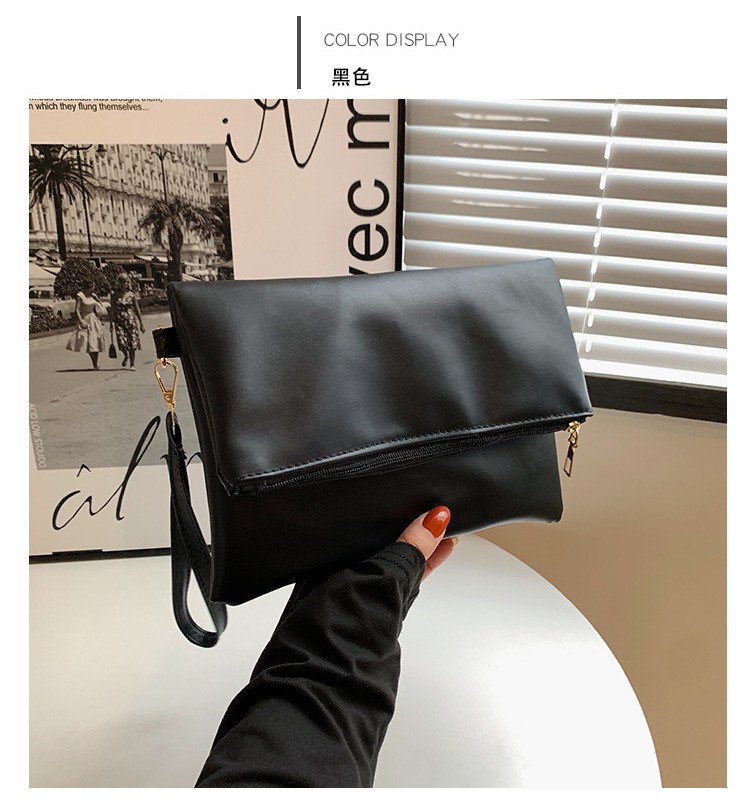 Women's Small All Seasons Pu Leather Solid Color Fashion Square Magnetic Buckle Clutch Bag display picture 16