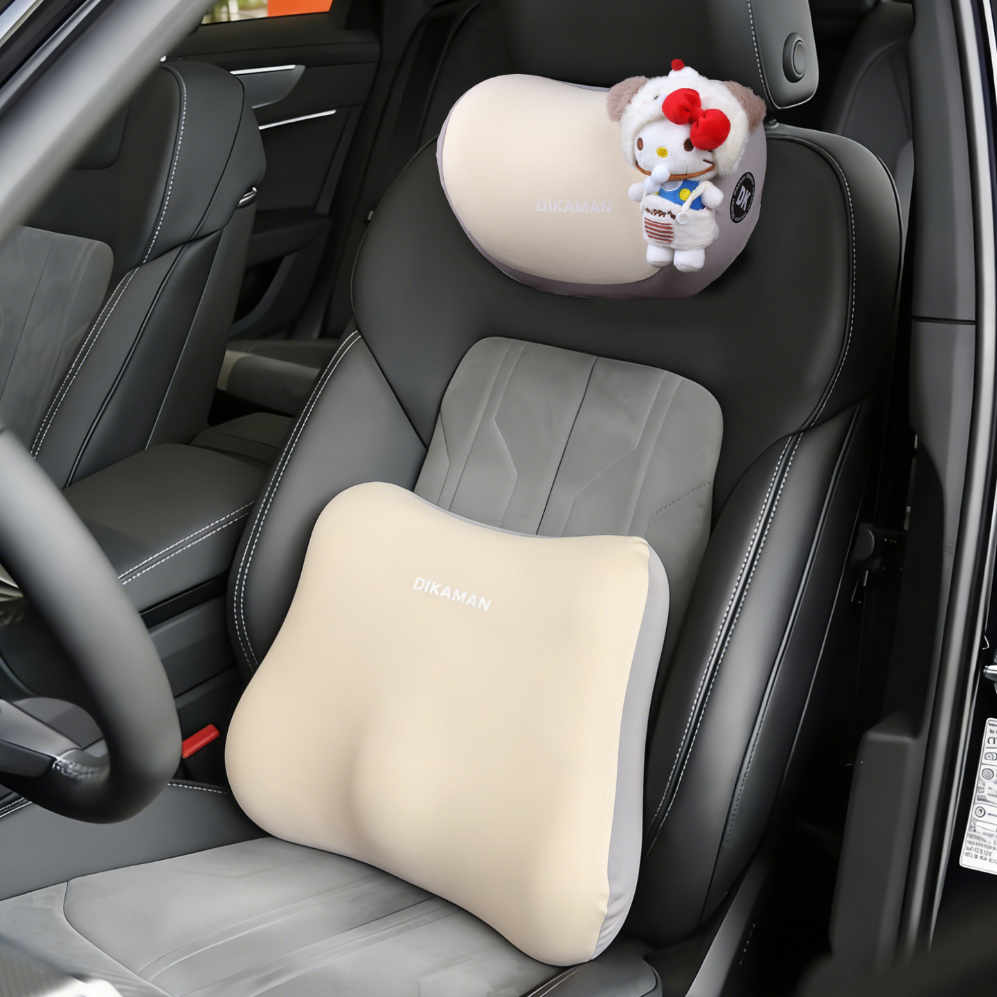 Coche de automóvil lindo almohada de cuello almohada de conducción de automóvil asiento de automóvil principal conjunto de automóvil de conducción universal en todas las estaciones image 13