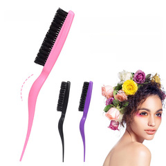 Beauty makeup styling comb boar bristle curly hair hair styling fluffy three-row comb evening makeup hair pin tail comb hair bun comb hair package comb