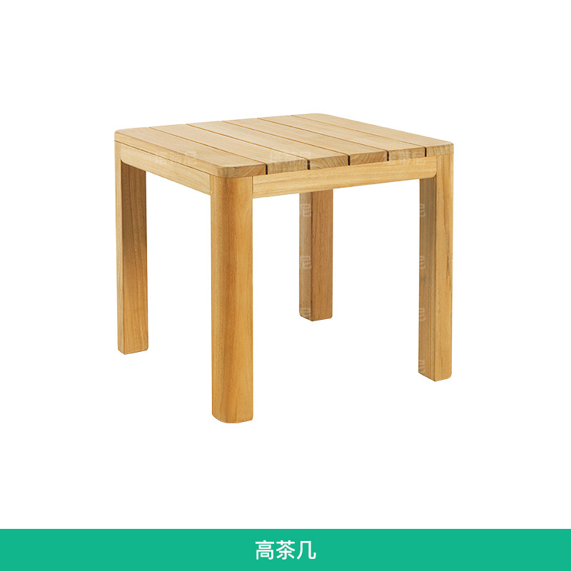TECA al aire libre tumbado cama de ocio individual reclinable impermeable a prueba de sol piscina reclinable sofá cama de madera maciza muebles de patio image 23