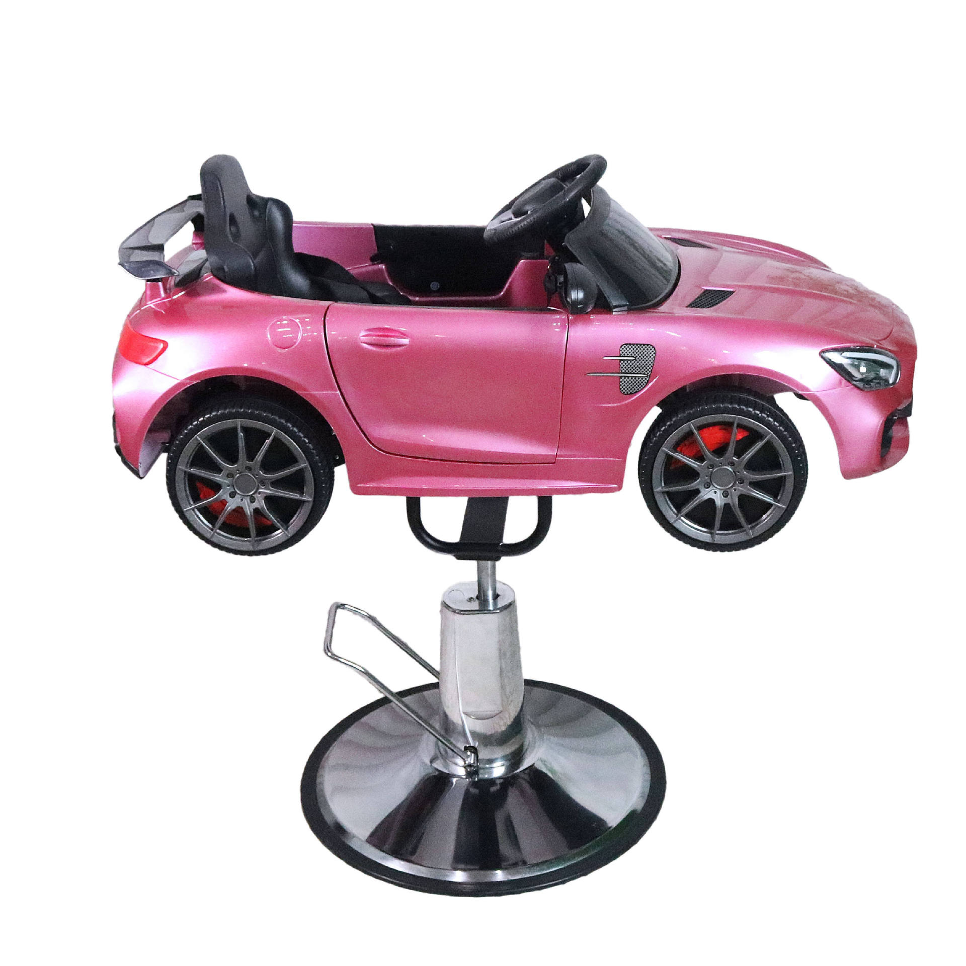 Silla de peluquería transfronteriza para niños silla de cabello giratoria silla de elevación salón de peluquería multifuncional asiento de automóvil de dibujos animados al por mayor image 4