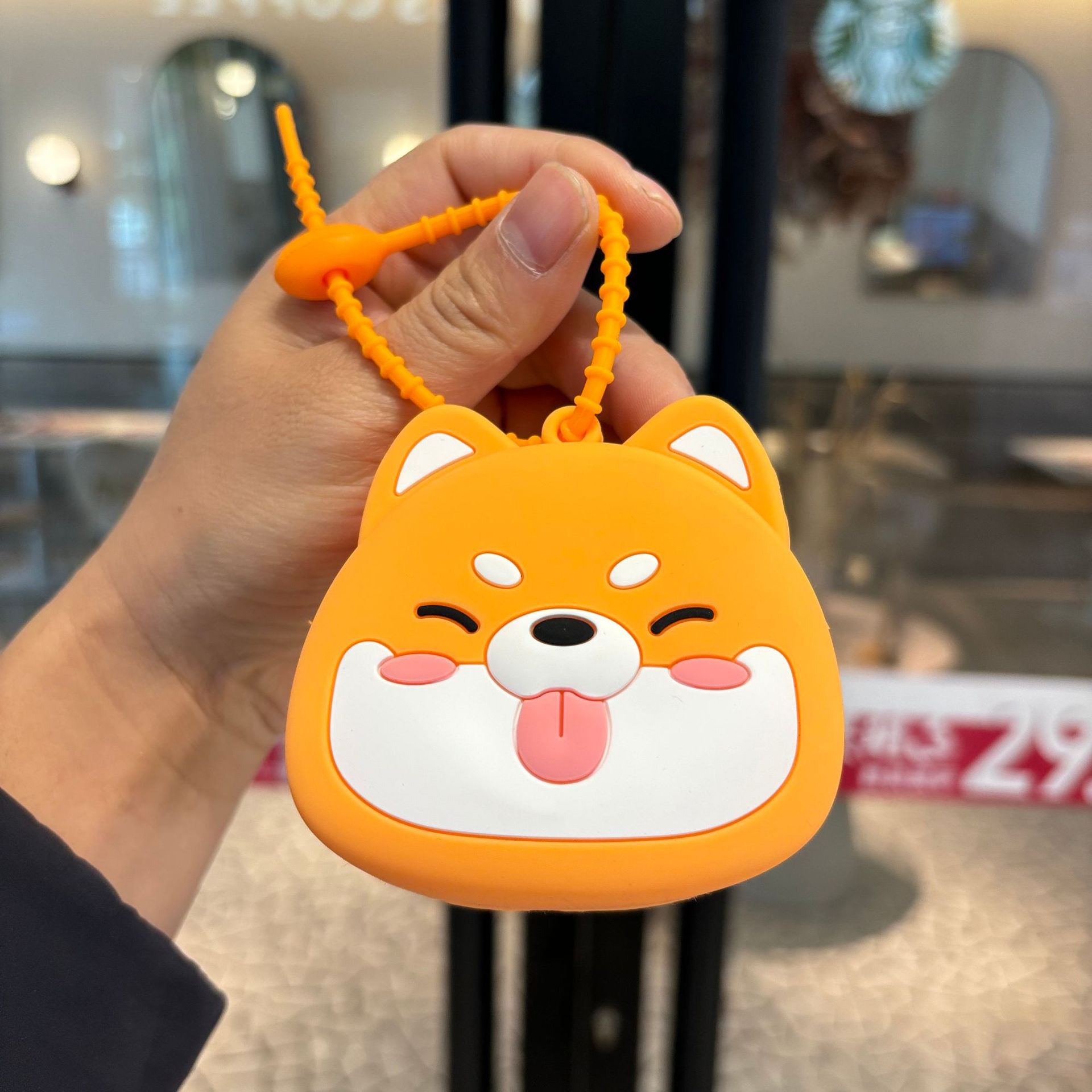 Bolsas de silicona de Año Nuevo lindas bolsas de cambio llaveros colgantes osos pareja llaveros agarrar la máquina de regalo pequeño