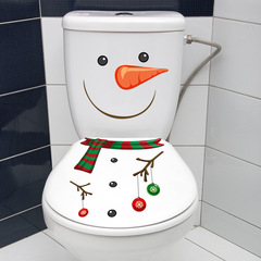 尚易SPZ-S0633クリスマス雪だるま彩球便器装飾壁貼りpvc浴室クロスボーダー直採便器貼り