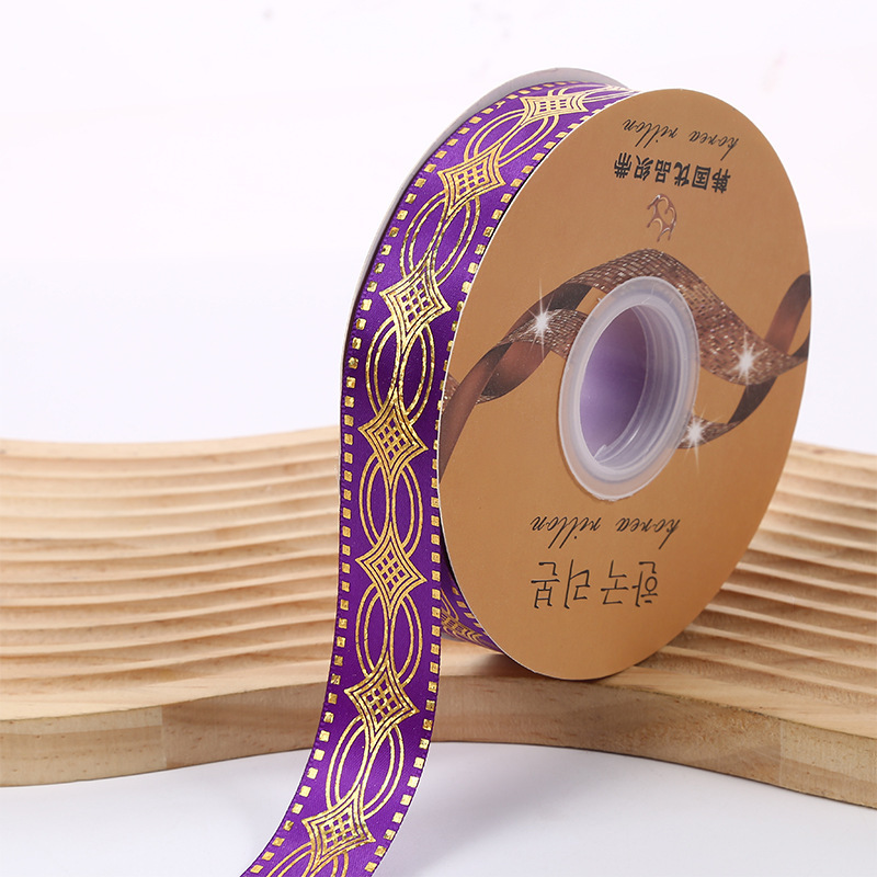 Nuevo estilo hecho a mano cinta láser dorado caja de regalo cinta embalaje cinta arco hecho a mano cinta al por mayor