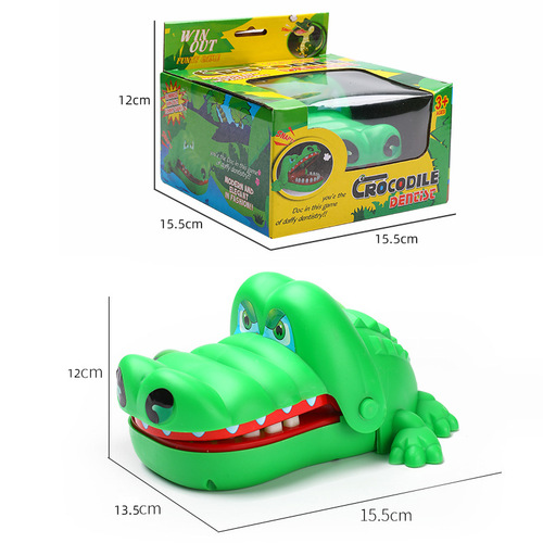 Large crocodile finger biting toy Shark tooth extraction game Hand biting crocodile parent-child children's trick toys wholesale