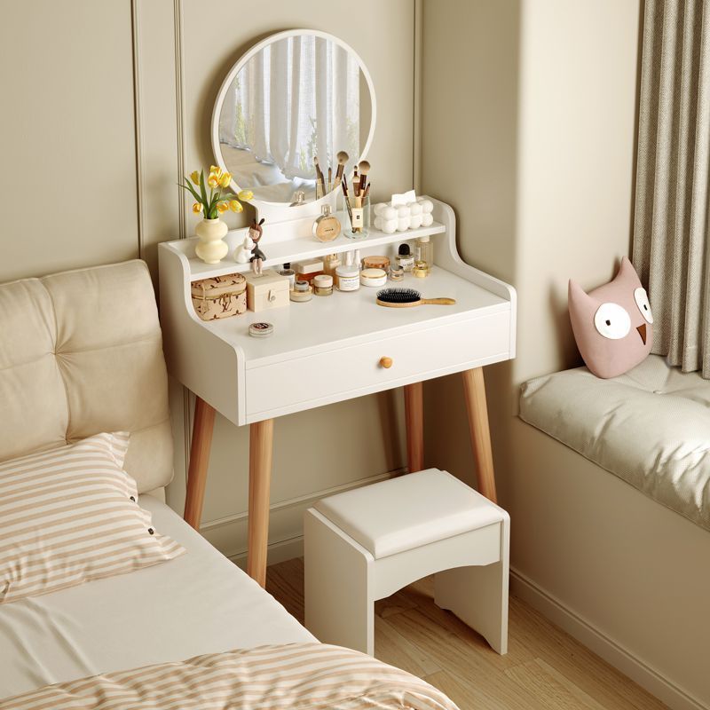 Dressing Table Bedroom Simple Modern 2025 New Small Apartment Dressing Table Mirror Sandwich Bedside Mini Dressing Table