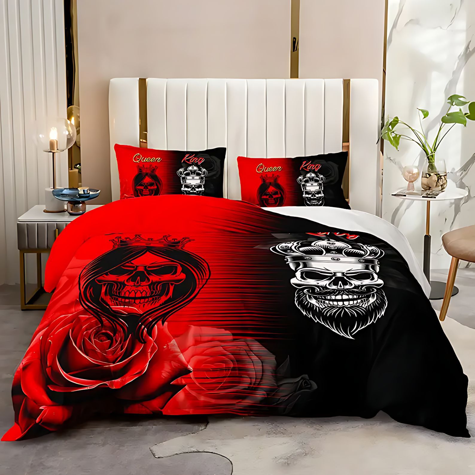 TEMU / JIT transfronterizo ropa de cama cubierta colchón conjunto de impresión digital 3D se puede ajustar