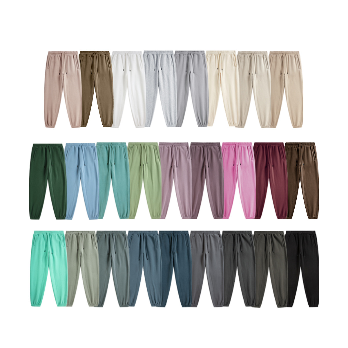 Pantalones deportivos BM personalizados de otoño e invierno, nuevos de estilo urbano, de color sólido, holgados, a la moda, de marca, con forro polar grueso, para hombre y mujer.