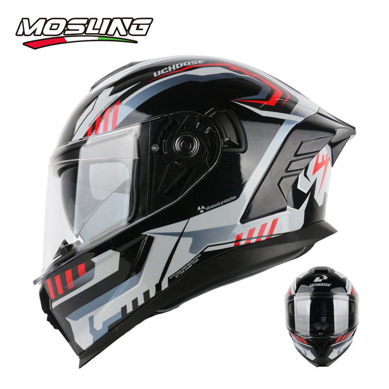 Fábrica de origen [DOT] Casco de motocicleta Jarrie Motor Co-Family Race Locomotora Casco completo cuatro temporadas para parejas generales