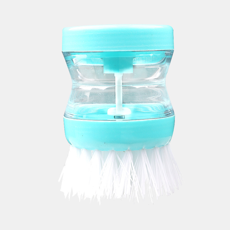 Prensa líquido lavado olla cepillo olla artefacto líquido automático añadir esponja cepillo de limpieza multifuncional cepillo de lavado de platos