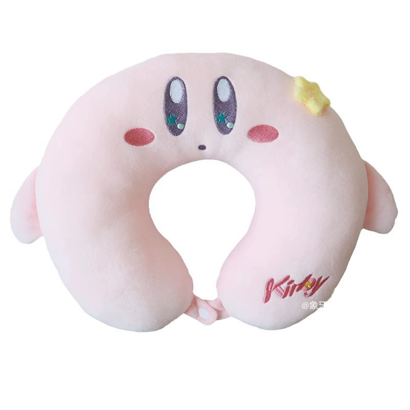  cartoon neck pillow with hood for sleep for traveling, airplane, hat, with neck protection