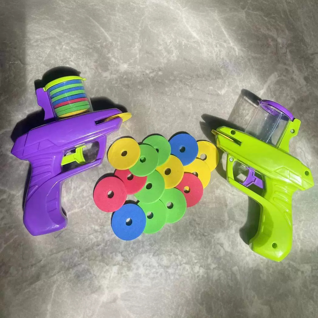 TikTok Explosive Turnip Ufo Gun Toys Nostalgic Classic Frisbee Gun Soft Shotgun Children's Toys Stall Toys