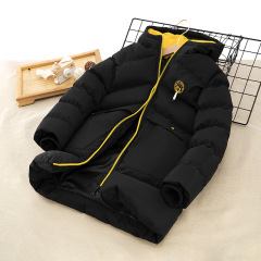 New winter style boys' down jackets, medium and large style children's clothing, children's thickened cotton coats, medium and long jackets for boys and girls