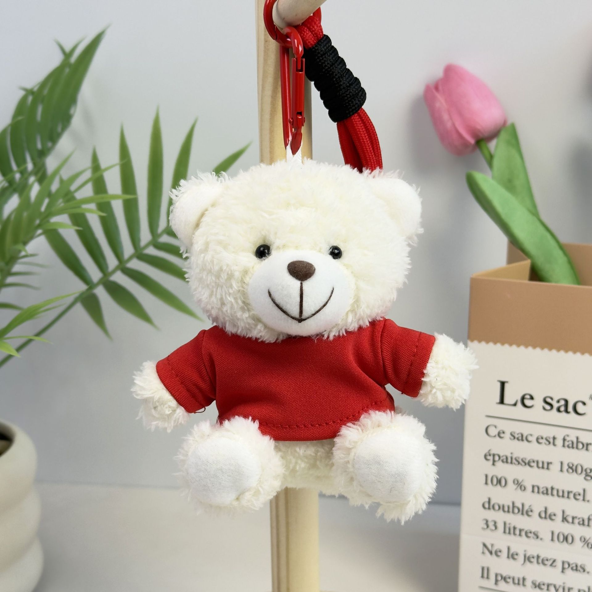 Suéter Teddy Bear Keychain bolsas colgantes muñecas de peluche creativas lindas gafas piloto Teddy Bear