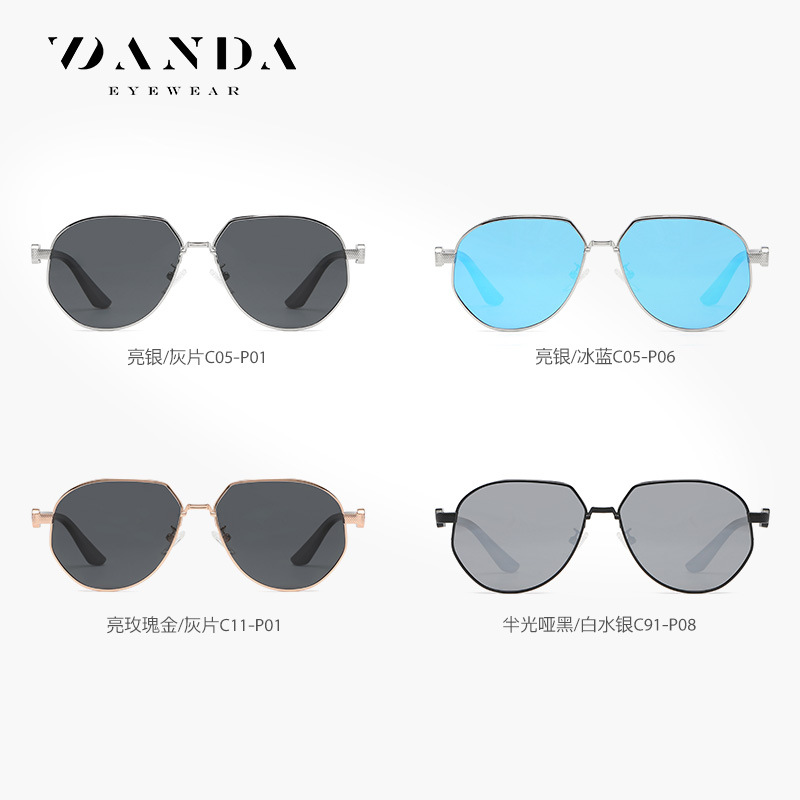 Nuevas gafas de sol polarizadas JS8577 Fashion Travel Street shooting gafas de sol de los hombres pesca protección solar polarizada gafas rana