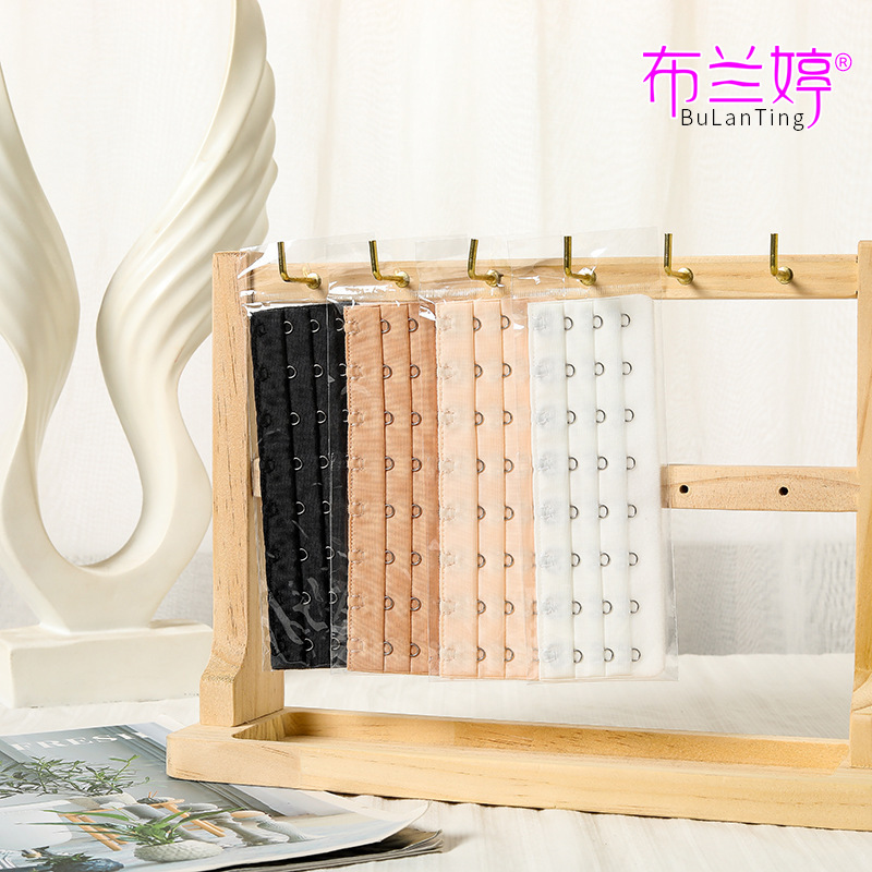 Corset accessories three-row eight-button underwear extension buckle independent stainless steel bra extension buckle belly-control growth buckle