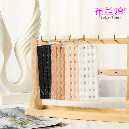 Corset accessories three-row eight-button underwear extension buckle independent stainless steel bra extension buckle belly-control growth buckle