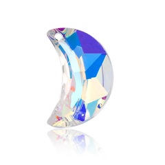 New Product Recommendation 20mm Moon Jewelry Accessories Crystal Glass Pendant DIY Accessory Aurora Moon Crescent Pendant Accessories