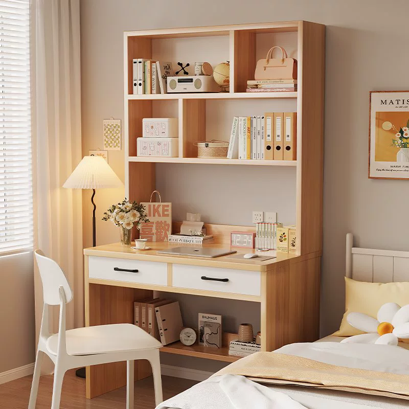 Стол-трансформер с книжной полкой, компьютерный стол для небольшой квартиры, настольный стол для домашнего использования, детский учебный стол, книжный шкаф, стол для студенческой комнаты