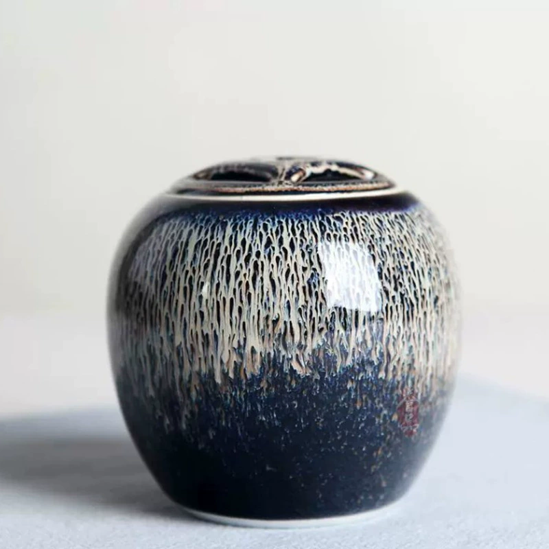 Цзиндэчжэнь Орхидея глазурь герметичная банка для чая высокотемпературная печь Замена Бытовая дорожная банка для хранения пуэр черный чай хранение зеленого чая