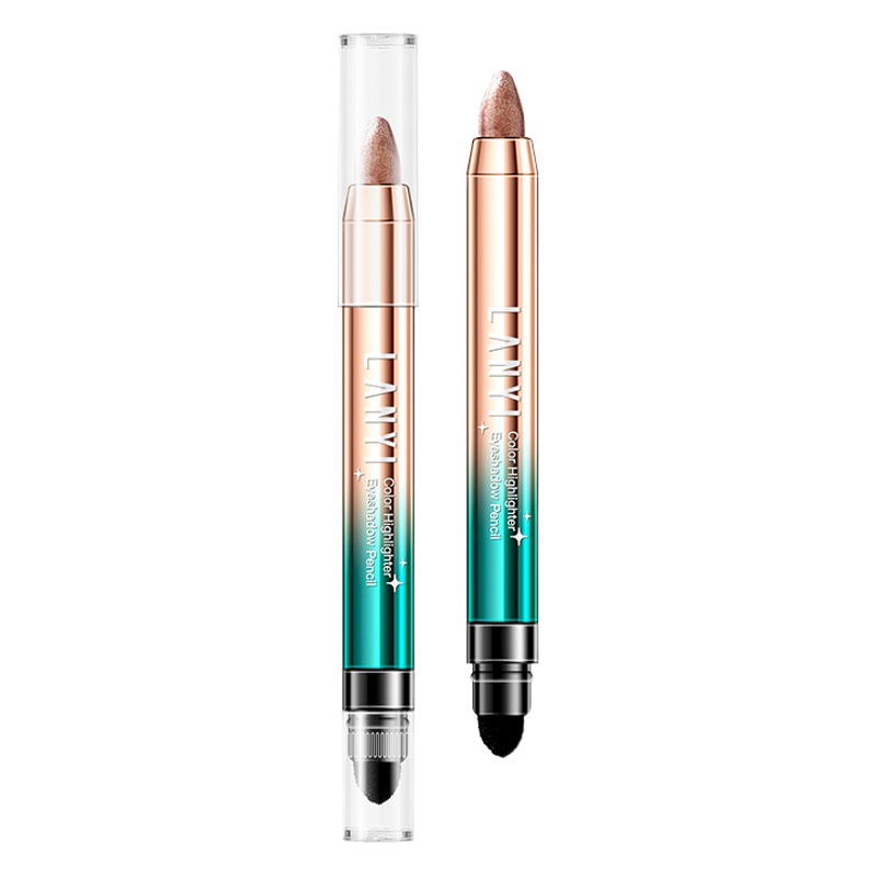 Lan Yi's Colorful Eyeshadow Pen - One-Swipe Application, Pearlescent Shimmer, Contouring and Brightening, Dual-Ended Eyeshadow Stick