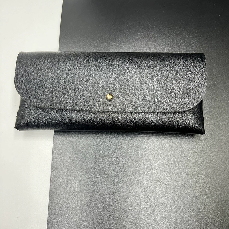 Zippered eyeglass case, hard shell, portable with wrist strap, wholesale