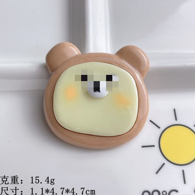 流行食游焙煎クッキー樹脂部品クリームゴムdiyかわいい表情携帯ケース冷蔵庫に靴ボタンを貼る|undefined