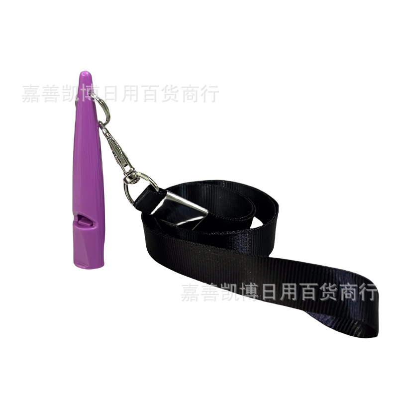 Flauta de perro de plástico con cordón mascota entrenador perro flauta perro silbato perro entrenador silbato caballo entrenamiento silbato